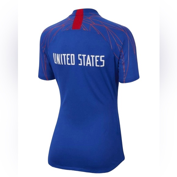 Nike USA Soccer Dri Fit Crew Neck Blue Tee Shirt Jersey Size S - Picture 2 of 9